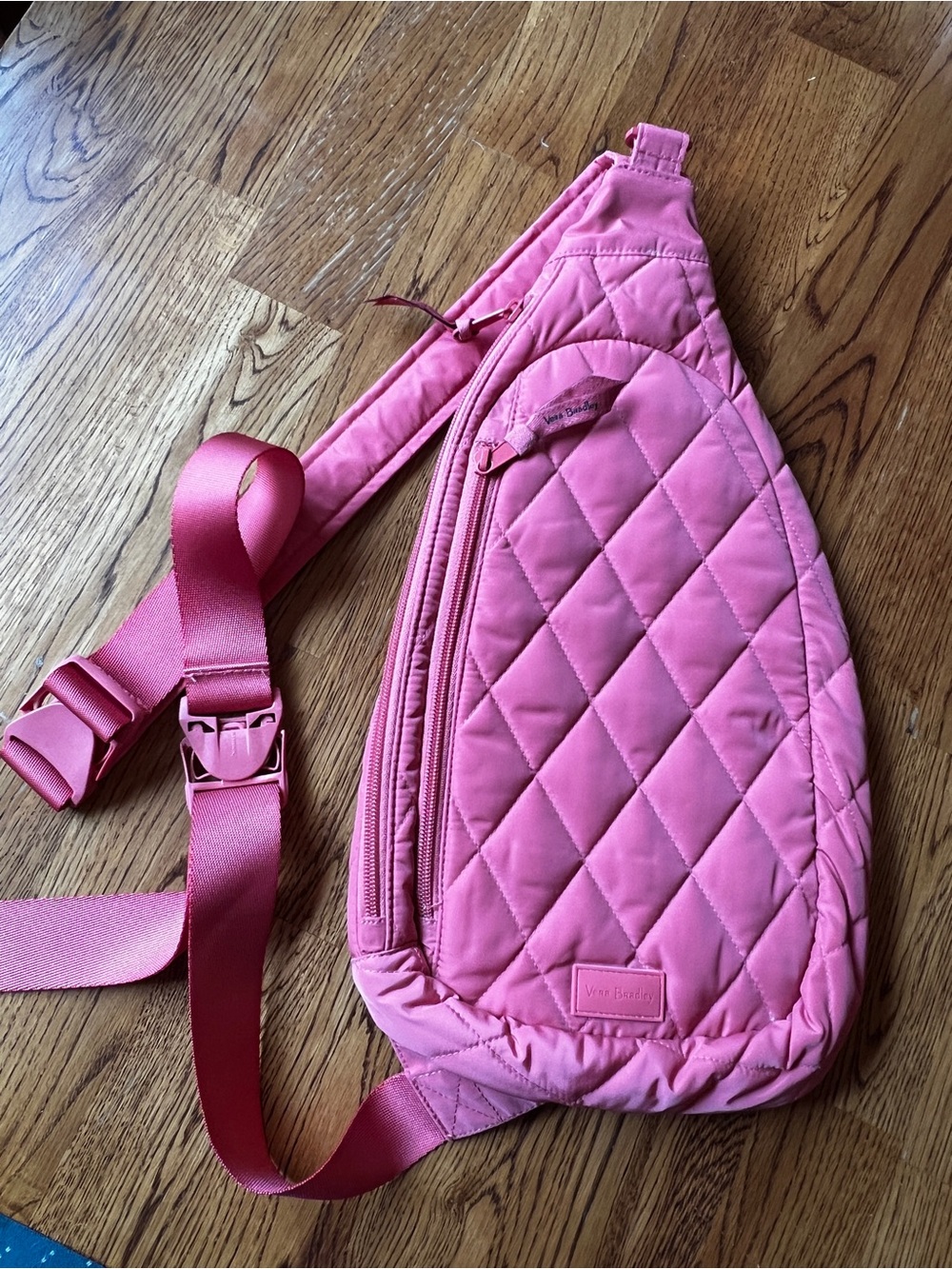 Vera Bradley Quilted Pink Crossbody Sling Bag